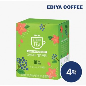 블렌딩티 그레이프 엘더베리 10Tx4팩